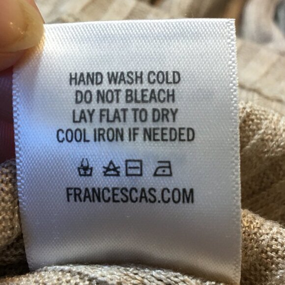 Harper Heritage Ribbed Mini Dress Long Sleeve Tan 2X - Picture 7 of 9